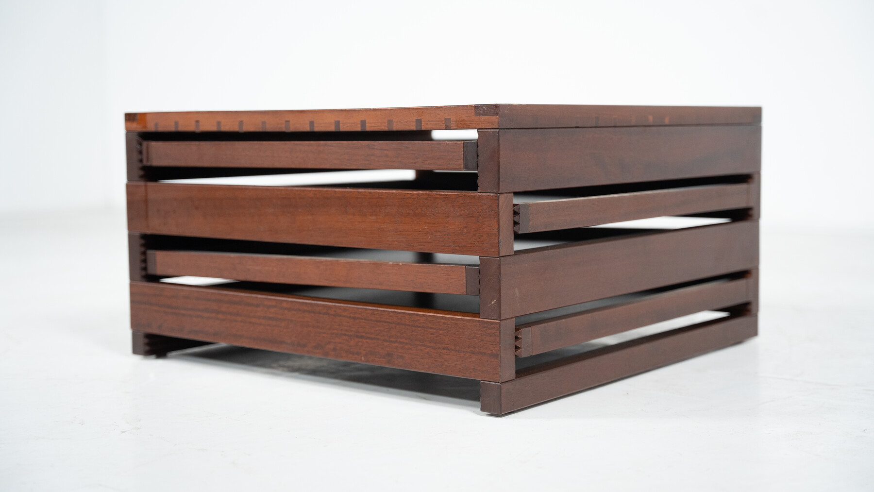 Mid-Century Modulable Wooden Coffee Table model 