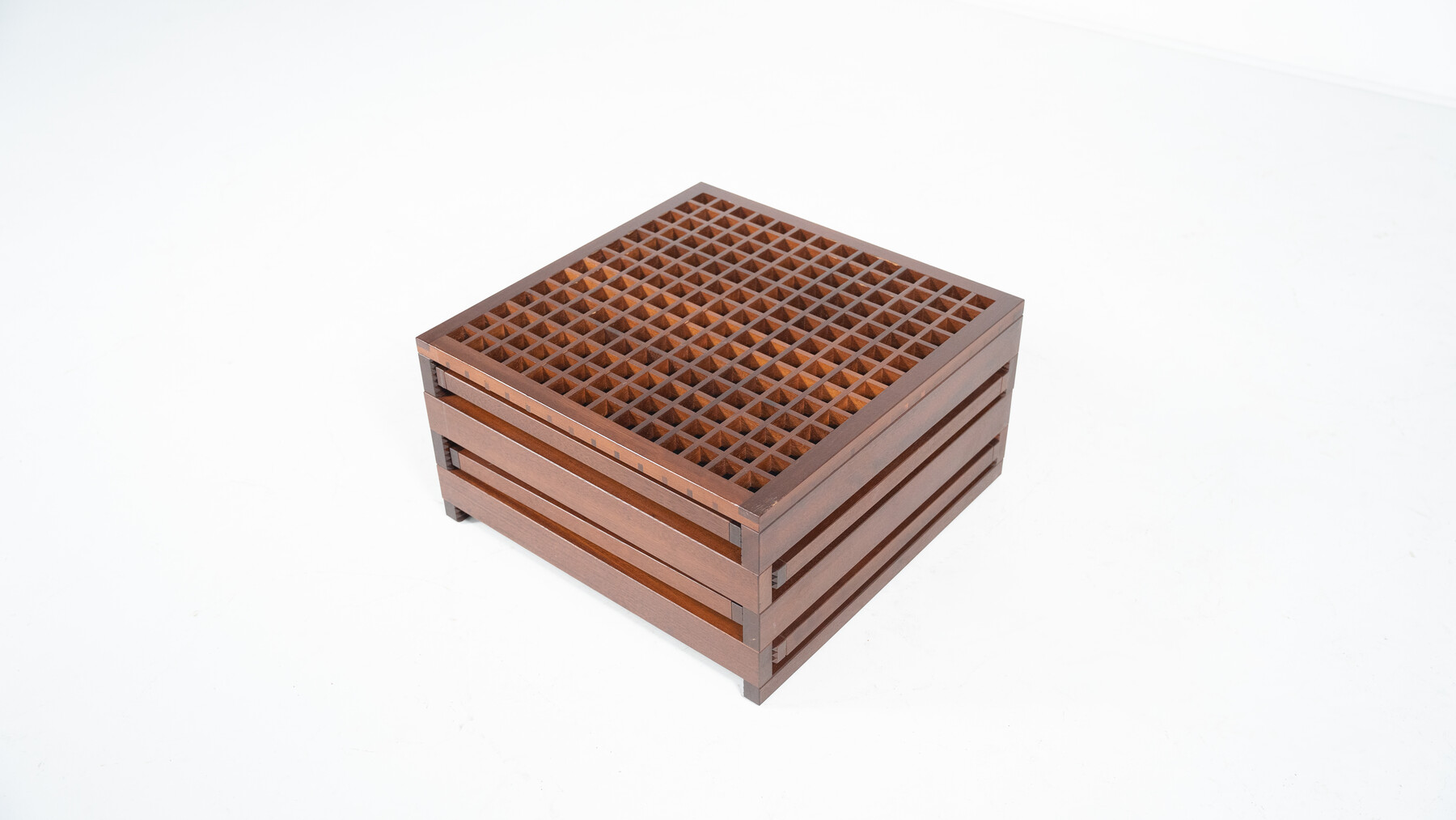 Mid-Century Modulable Wooden Coffee Table model 