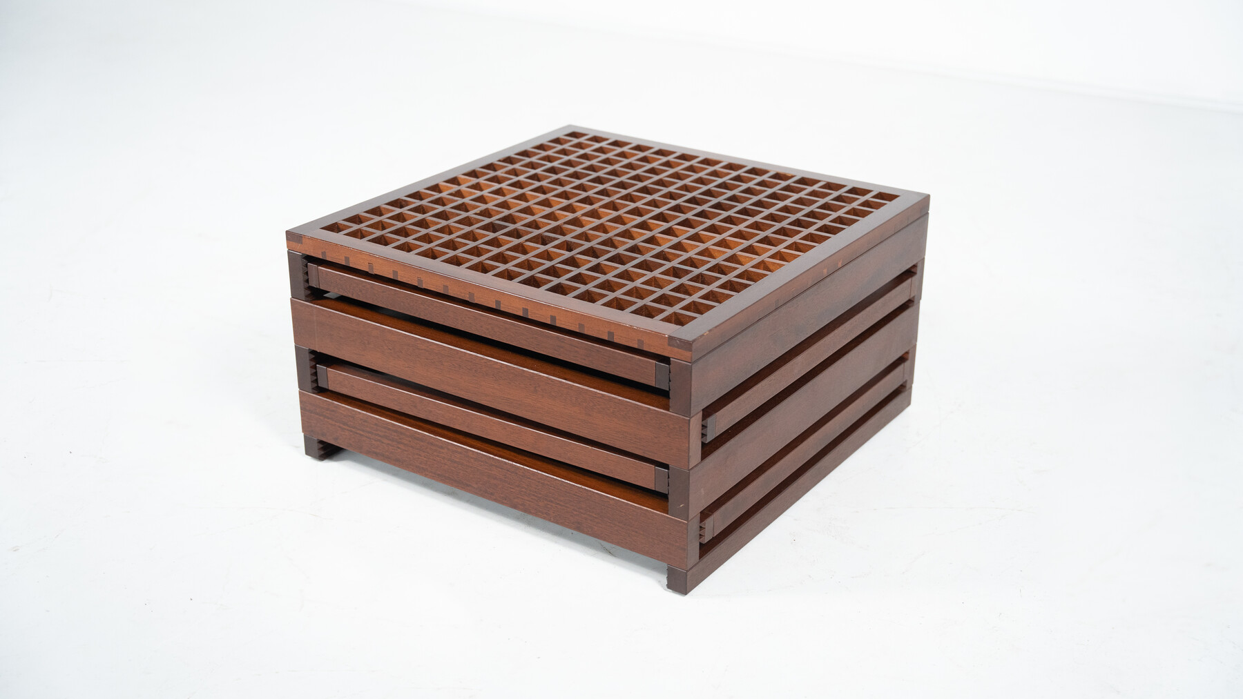 Mid-Century Modulable Wooden Coffee Table model 