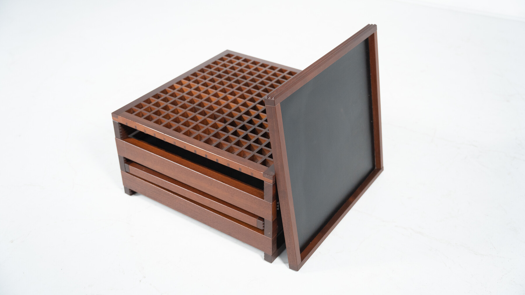 Mid-Century Modulable Wooden Coffee Table model 