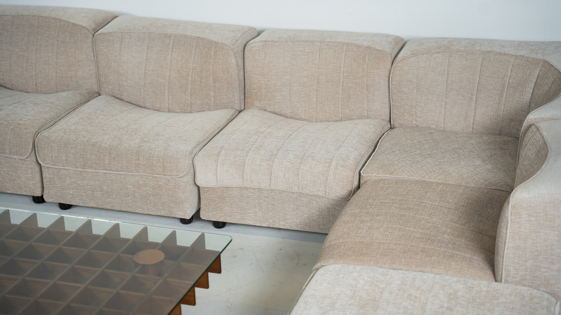 Mid-Century Modular Sofa model '9000' by Tito Agnoli for Arflex, Italy, 1970s - New Upholstery