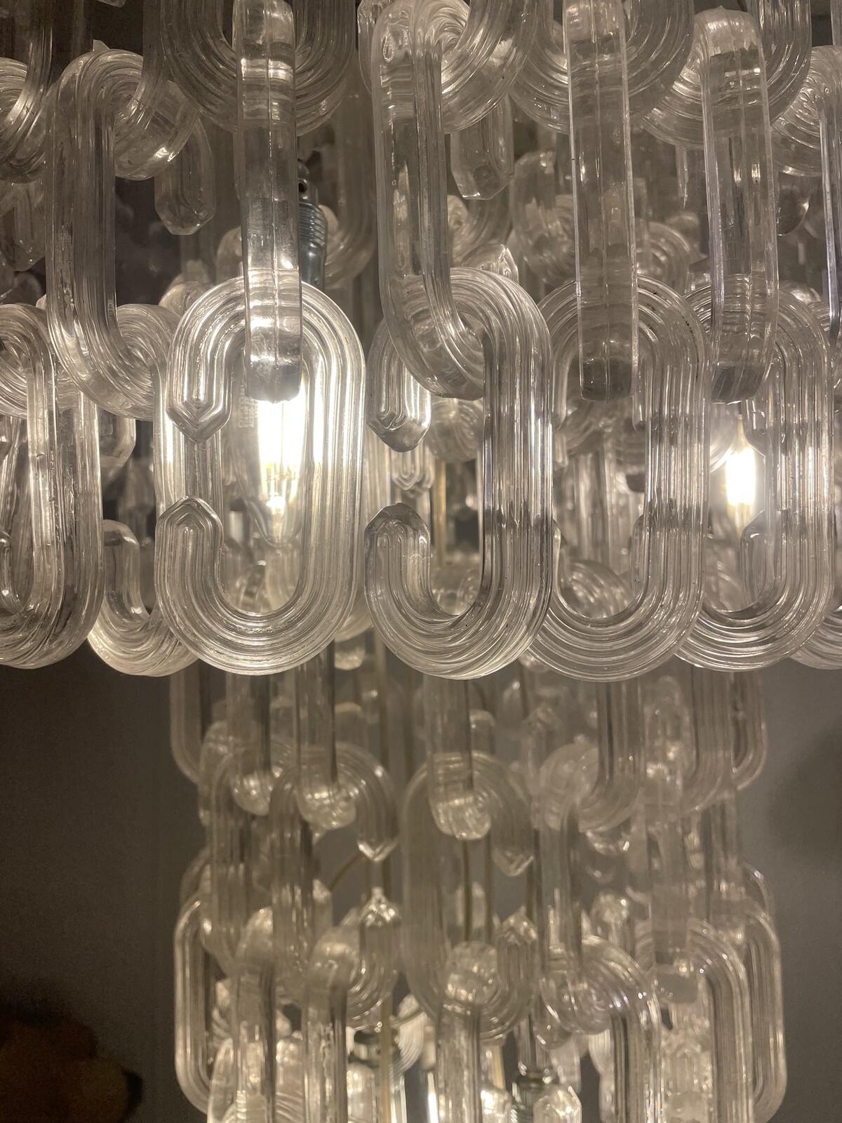 Mid-Century Murano Glass Chandelier in the style of TOSO