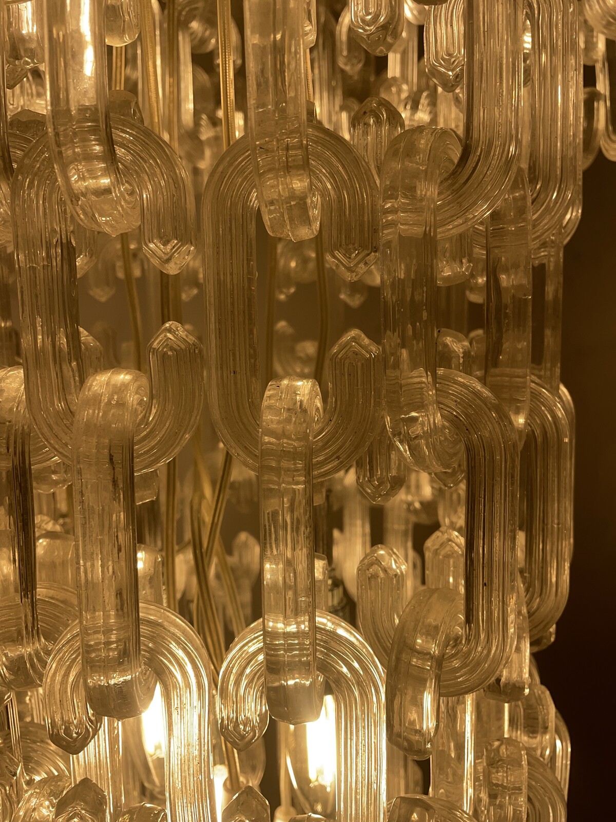 Mid-Century Murano Glass Chandelier in the style of TOSO