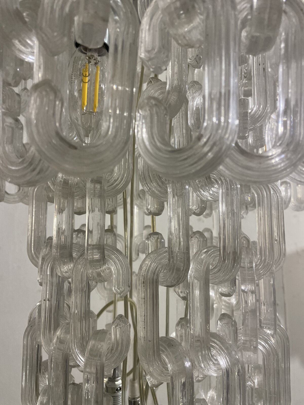 Mid-Century Murano Glass Chandelier in the style of TOSO