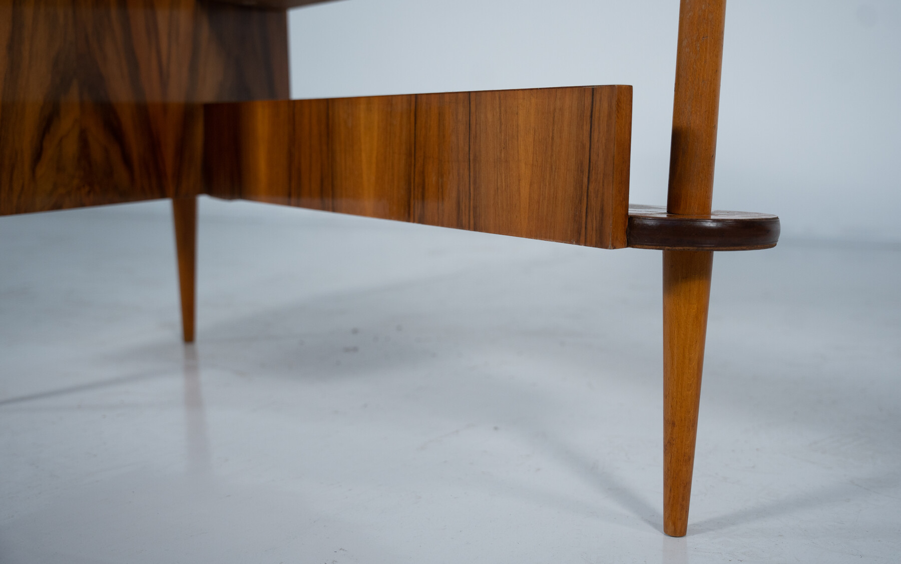 Mid-Century Triangular Desk with Drawers, 1960s