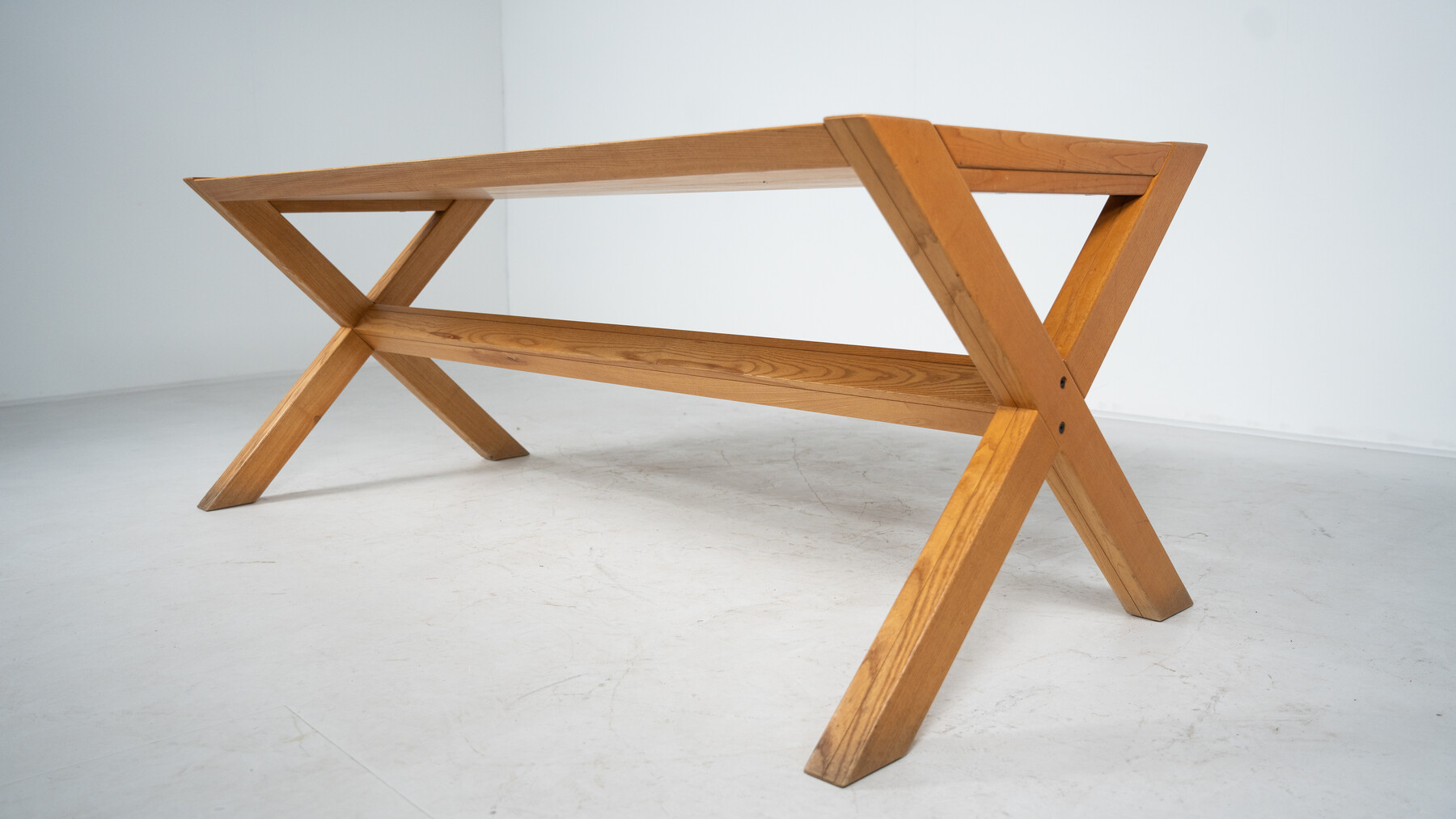 Mid-Century Wooden Dining Table Werther Toffoloni and Piero Palange for Germa, 1970