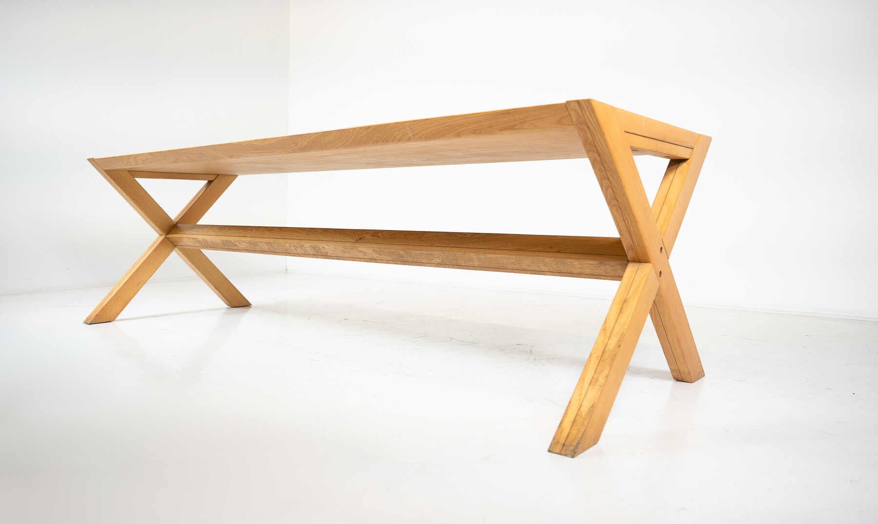 Mid-Century Wooden Dining Table Werther Toffoloni and Piero Palange for Germa, 1970