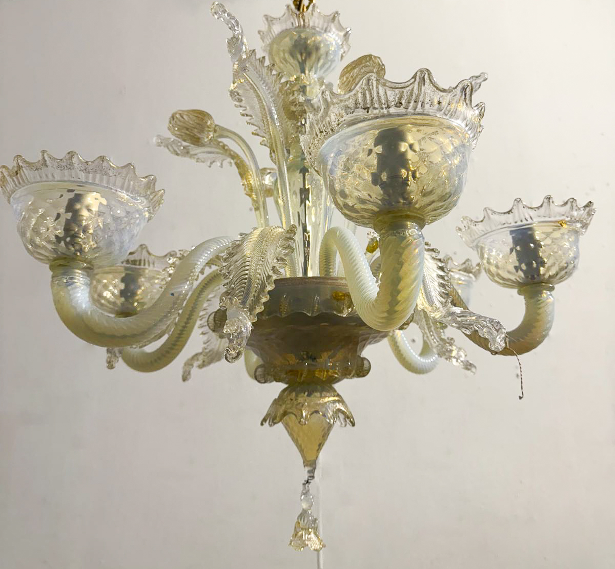 Murano Glass Chandelier, 1940s