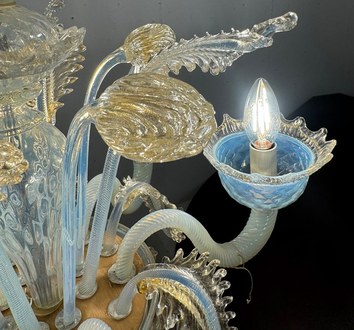 Murano Glass Chandelier, 1940s