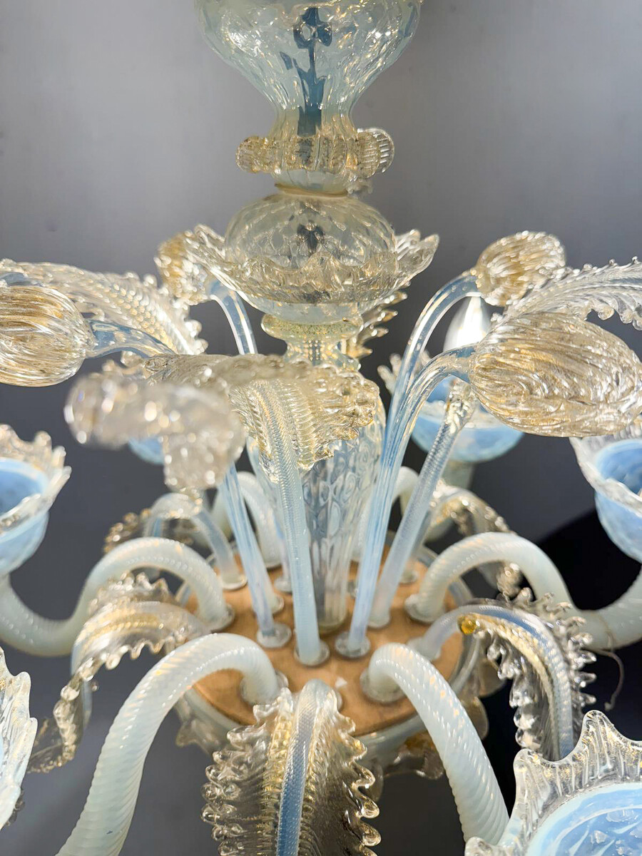 Murano Glass Chandelier, 1940s