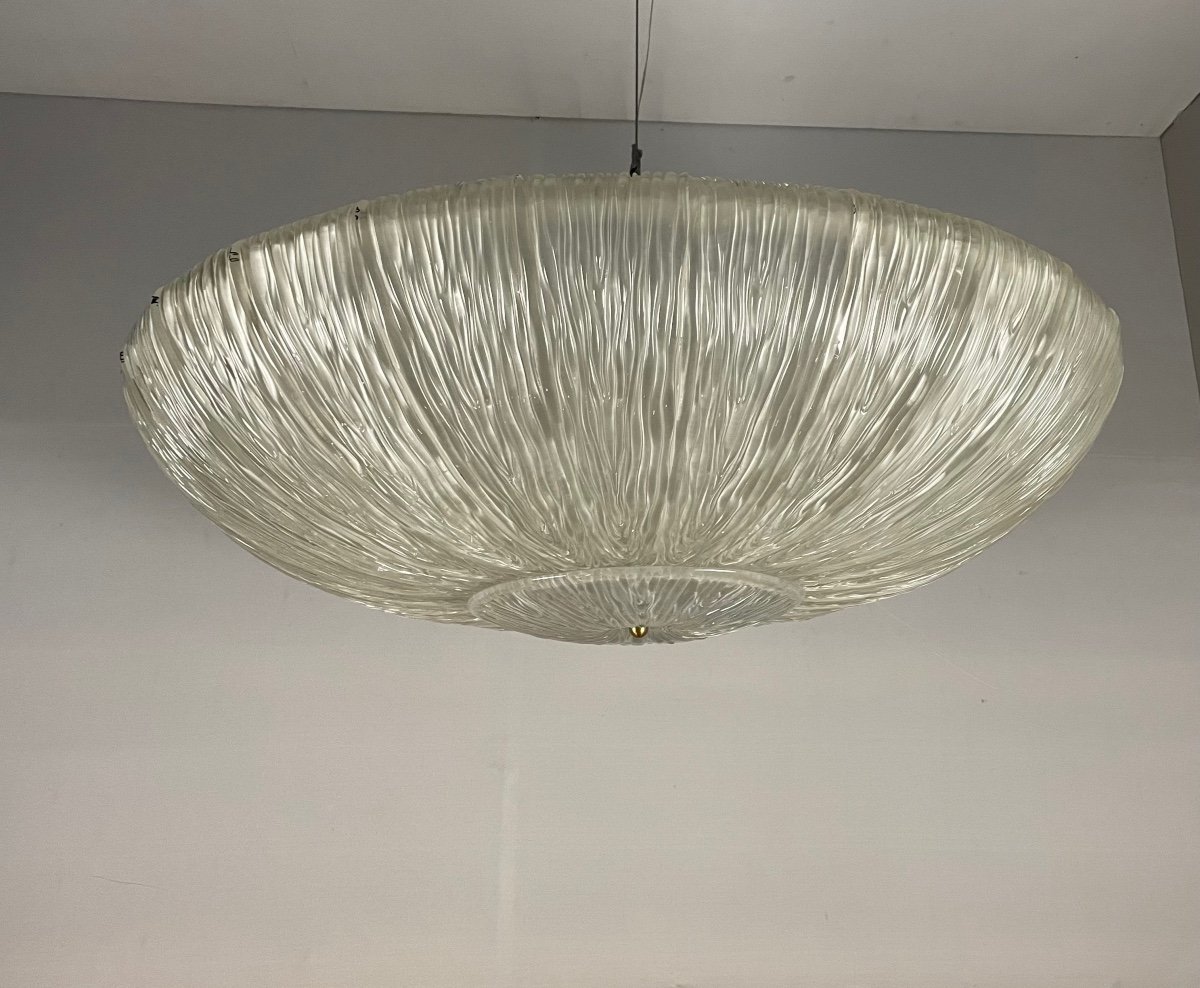 Murano Glass Chandelier, Ufo Circa 1980