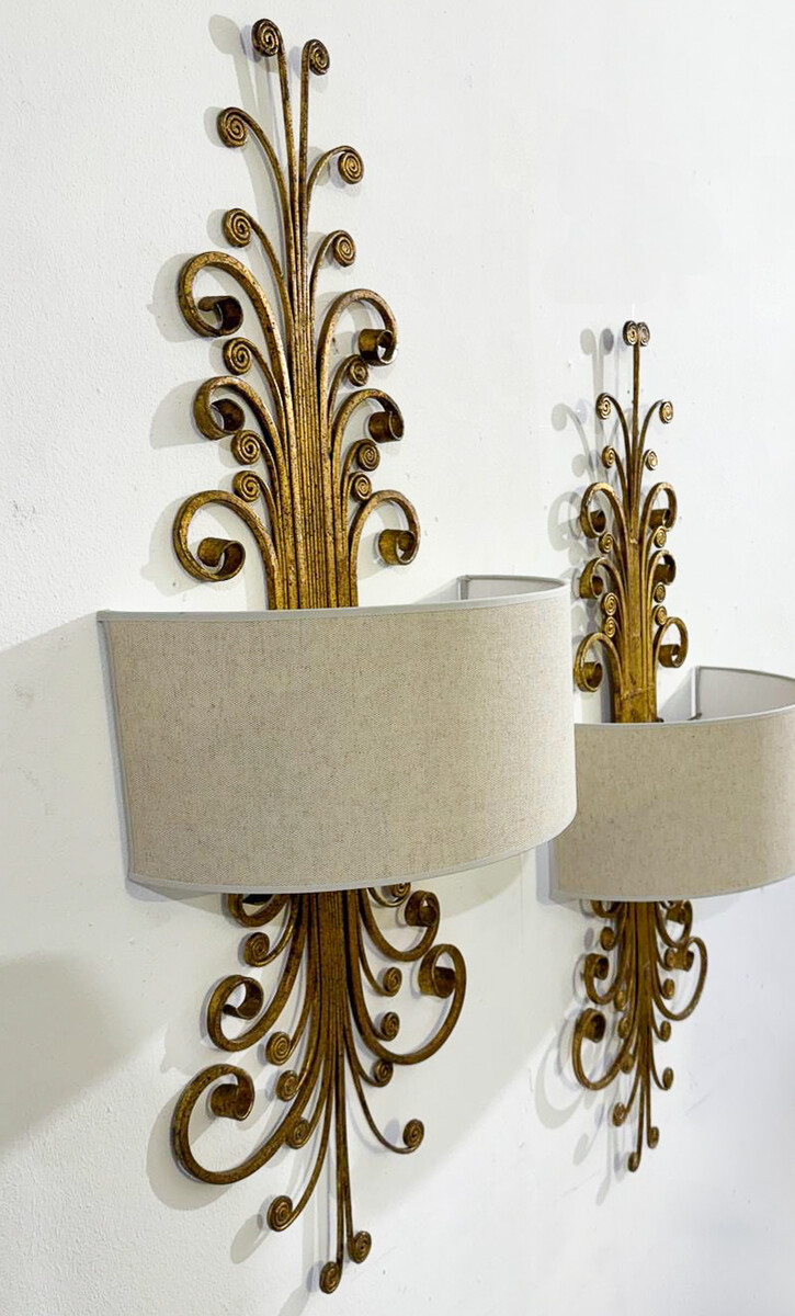 Pair of Large Wall light by Banci Firenze, 1960s