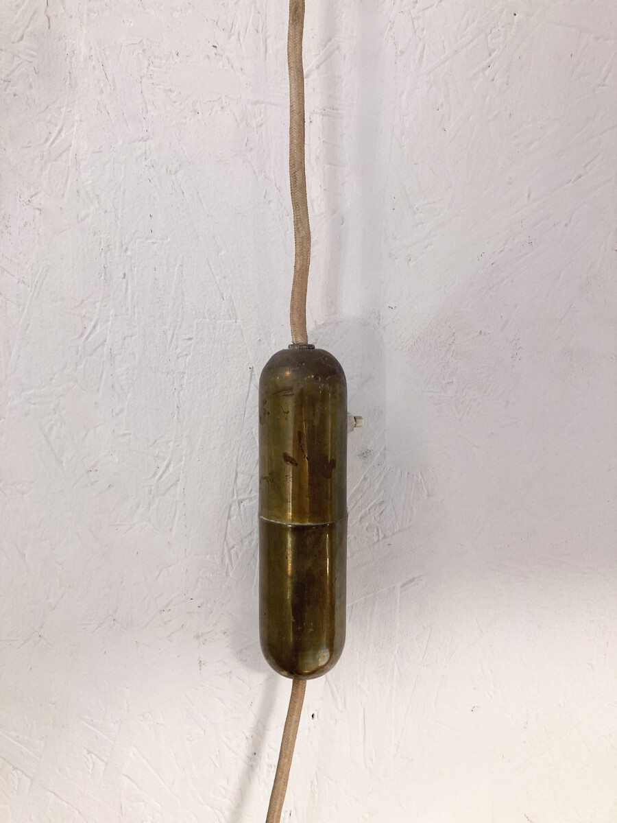 Pair of Metal and Brass Modulable Wall Lights, 1960s