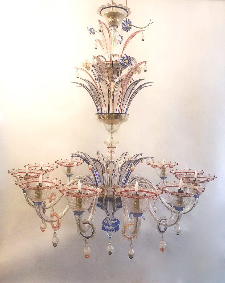 Venini Cascade Chandelier, 1960s