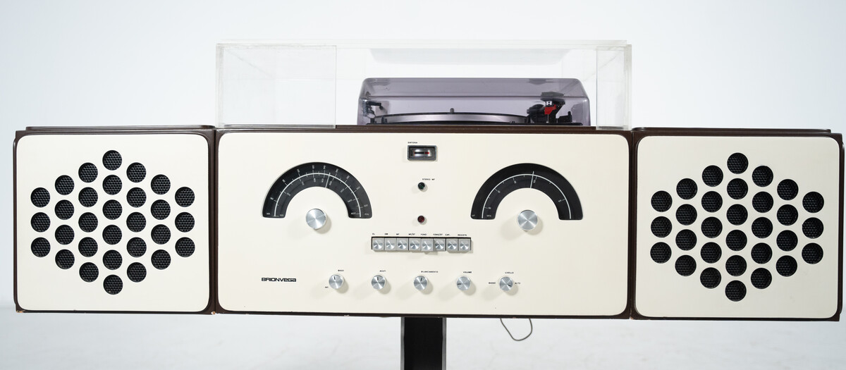 White Record Player Brionvega by Achille & Pier Giacomo Castiglioni, 1960s